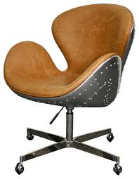 Back cushion is stored underneath the seat. Duval Swivel Chair Industrial Office Chairs By Hedgeapple Houzz