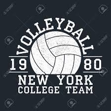 Fast shipping and orders $35+ ship free. Volleyball New York Grunge Print For Apparel With Ball Typography Royalty Free Cliparts Vectors And Stock Illustration Image 125470470