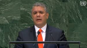 El helicóptero en el que viajaba el presidente de colombia, iván duque, fue atacado este viernes en la ciudad de cúcuta, en el departamento de norte de santander. Intervencion Del Presidente Ivan Duque Durante El Debate General Del 73 Periodo De Sesiones De La Asamblea General De La Onu Naciones Unidas Colombia Cinu