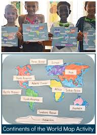 Learn about continents, oceans and countries. Continents Of The World Map Activity Geography For Kids