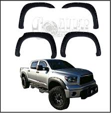 A toyota sequoia bumper cover can enhance the appearance of the vehicle and additionally helps in protecting the vehicle's front and rear ends. 2007 2013 Toyota Tundra Pocket Style Riveted Fender Flares Coaler Systems Diesel And Automobile Specialty Parts