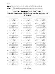 App for hssc and other state. Borang Jawapan Omr 60 Soalan