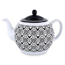 Black And White Teapot Your Wdw Store Disney Teapot Mickey Mouse Icon Black And White Tea Pots Disney Coffee Mugs Disney Kitchen Decor