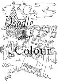 Downloads are subject to this site's term of use. Halloween Graveyard Printable Colouring Page Spooky Graves Abandoned Church Instant Downloa Halloween Graveyard Printable Coloring Pages Printable Coloring