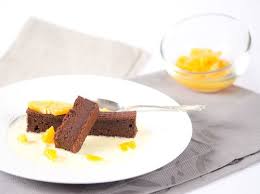 Gateau Fort En Chocolat Salade De Mandarines Et Creme Aux Saveurs D Agrumes Et Si C Etait Bon