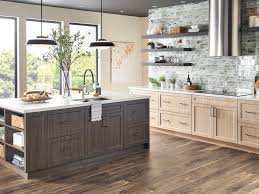 The story i heard was that the architect son loved the look of no upper cabinets in the kitchen, but mom wasn't on board. Kitchens Without Upper Cabinets Bertch Cabinet Manufacturing