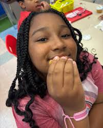 Cup stacking challenge in Ms Becca's class