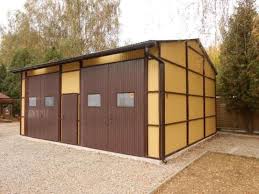 Stahlhalle Halle Blechgarage Garage Autolager 8 X 8 M Inkl Aufbau Und Transport In Heimwerker Gebaudebausatze Ferti Stahlhalle Fertiggaragen Halle