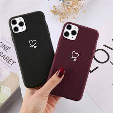 Love Heart Couples Case Candy Color For Iphone 12 Pro 11 Pro Max Xs Max Xr X 8 7 In 2021 Couple Cases Iphone Cases Case