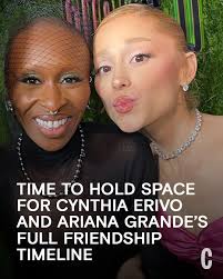 Find yourself a friend who will hold fingers with you. 💖 In honor of the  'Wicked: For Good' press tour kicking off soon, we dove into Cynthia and  Ariana's friendship timeline here: