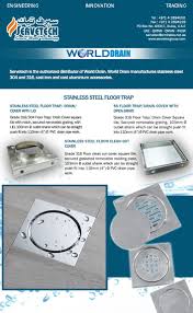 Servetech Is The Authorized Distributor Of World Drain World Drain Manufactures Stainless Steel 304 And 316 Cast Iron A Stainless Steel 304 Cast Iron It Cast