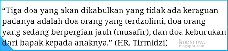 Doa Orang Tua Untuk Anaknya Yang Dianjurkan Koesrow