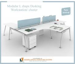 Cluster Workstation Modular Office Furniture Office Furniture Corporate Office Furniture