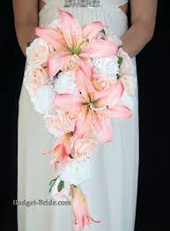 Coral wedding flowers latex real touch flower coral calla lilies bouquet natural. Cascading Lily Wedding Bouquet Lily Bouquet Wedding Cascading Wedding Bouquets Wedding Bouquets Pink