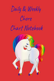 Daily Weekly Chore Chart Notebook Teach Your Children To