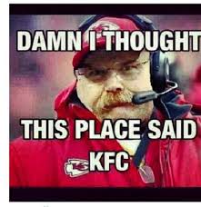 Photo Andy Reid In Kc Or Kfc Cbs Chicago Football Jokes Funny Nfl Jokes Nfl Memes Funny