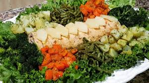 رولي الدجاج معمر بالسبانخ و الفرماج والخضرة سوتي Roule De Poulet Farcie Legumes Saute Youtube Cobb Salad Food Cobb