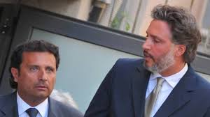 Various of concordia captain francesco schettino, (in grey suit). Trial Of Costa Concordia Captain Resumes In Italy