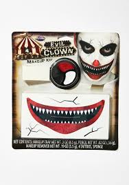 evil red clown makeup kit