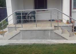 Stairsupplies offers traditional wood stair parts & iron balusters & modern cable railing. Steel Railing With Horizontal Filling