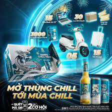 Bia Saigon Chill tặng xe Vespa, Macbook cho khách hàng may mắn