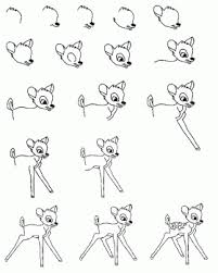 This is the 5th walt disney movie released after snow white, pinocchio, fantasia and dumbo. Disney Drawings For Kids Bambi Page 4 Line 17qq Com