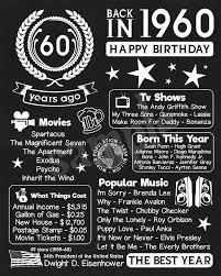 60th Birthday Banner With Picture Back In 1960 1960 Birthday Poster 60th Birthday Gift Etsy In 2020 Birthday Poster 60th Birthday Gifts 60th Birthday