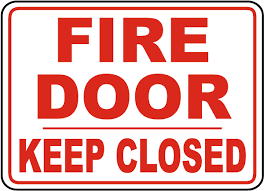It holds back the radiating these doors are designed to keep fire contained for a specified amount of time. Fire Door Keep Closed Sign B1840 By Safetysign Com