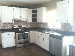 Applied The Jet Black Beauti Tone Countertop Transformation Kit Painted Cupboards With Beauti Tone Desig White Modern Kitchen Painted Cupboards Modern Kitchen