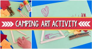 See more ideas about camping theme, camping crafts, preschool. Camping Scene Process Art Activity For Preschoolers Pre K Pages