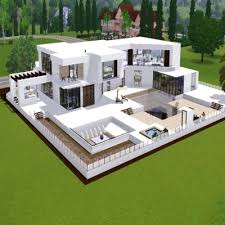 Sie haben sich ein großes haus auf einer kleinen insel gewünscht. Modernes Haus By Ur1705 The Exchange Community The Sims 3