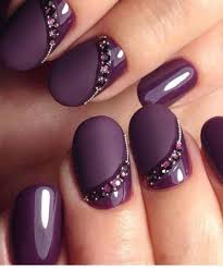 44 Gorgeous Wedding Nail Art Ideas For Brides Fashioomo Com Nailart Purple Nail Art Designs Purple Nail Art Nail Art Wedding
