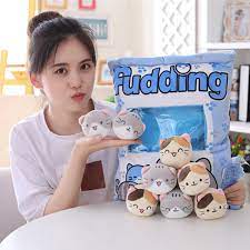 Electronics, bed & bath, kitchen, lawn & garden New Big Bag Kawaii Cats Plush Balls Bag Snack Toy Soft Cartoon Animal Stuffed Doll Sofa Pillow Girlfriend Kids Gifts Stuffed Plush Animals Aliexpress
