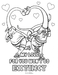 The world of disney is one of the richest created by a studio and has since 1983 progressed with more cartoons and movies to amaze us. Brontosaurus Love Coloring Page Freelance Fridge Illustration Character Development