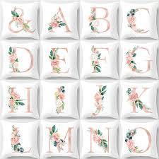 Alphabet diamonds is an intricate new collection from new york jewellery. Spelling Name Letters Flower Printed Cushion Cover Children Room 26 English Alphabet Pillowcase Office Home 45x45cm Pillow Cover Cushion Cover Aliexpress