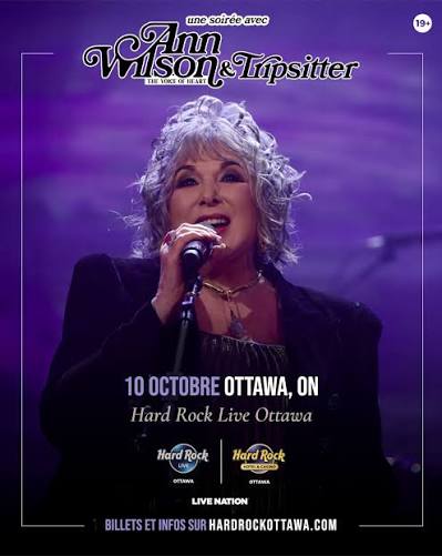 🎤 Ann Wilson (@annwilson ) & Tripsitter | Hard Rock LIVE Ottawa The iconic  voice behind generations of unforgettable music is coming to Hard Rock LIVE  Ottawa. Ann Wilson & Tripsitter deliver