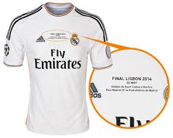 เกย์เลอร์ นาบาส , ดาเนี่ยล การ์บาฆัล,โฮเซ อิ๊กนาซิโอ ,. Camiseta Oficial De La Final De Champions League Real Madrid Final De Champions Champions 2014