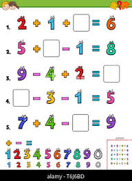 maths calculation educational game for kids Stock Photo - Alamy