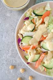 Creamy easy hummus dressing that is homemade and vegan. Creamy Hummus Dressing From Scratch Vegan Oil Free 2sharemyjoy Com