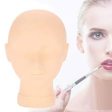 Cosmetology Mannequin Head For Eyelash Extensions Rubber Mannequin Makeup Pratice Bald Head Training Model For False Lashes Lip Tattoo Practice Manikin Head Buy Online In Aruba At Aruba Desertcart Com Productid 105425759