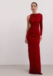 EDITH RED WINE DRESS