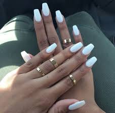 Even now they are extremely popular. Perfect All White White Acrylic Nails Long Gel Nails Fake Nails