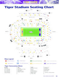 fillable online tiger stadium seating chart fax email print