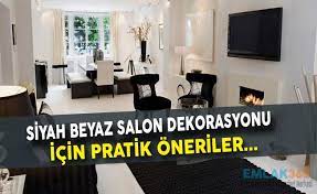 Modern salon dekorasyonu örnekleri ile siz de hayalinizdeki tasarımları bulabilirsiniz. Siyah Beyaz Ev Dekorasyonu Nasil Yapilir