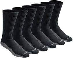 6 Pk Dri Tech Moisture Control Work Crew Socks Ankle Socks Mens Work Boots Men Shoes Size