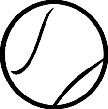 Baseball Bat And Ball Black And White Clipart Tennis Clipart Black And White Clipart Panda Free Clipart Images Tennis Ball Tennis Free Clip Art