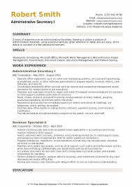 Create a master list of all the key job skills you have. Administrative Secretary Resume Samples Qwikresume