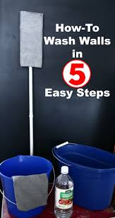 How To Wash Walls In 5 Easy Steps All You Need Is Vinegar Water Two Buckets And These Easy Tips Washing Walls Cleaning Hacks Cleaning Walls