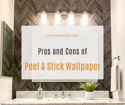You can use this to cover a large wall, but it makes an especially useful option for small wall spaces like kitchen backsplashes. Peel And Stick Wallpaper Pros And Cons Penny Modern