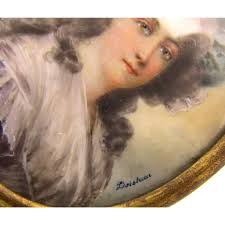 Miniature Portrait of a Woman Hand Painted